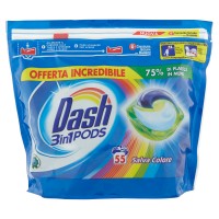 Dash PODS 3in1 Detersivo Lavatrice in Monodosi Salva Colore