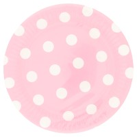 perLa festa Piatti 23 cm Pois Rosa