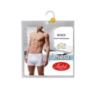 BOXER UOMO COTONE  ELASTICIZZATO V BIANCO