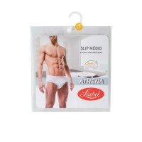 SLIP UOMO FIANCO MEDIO ELASTICIZZATO VI BIANCO