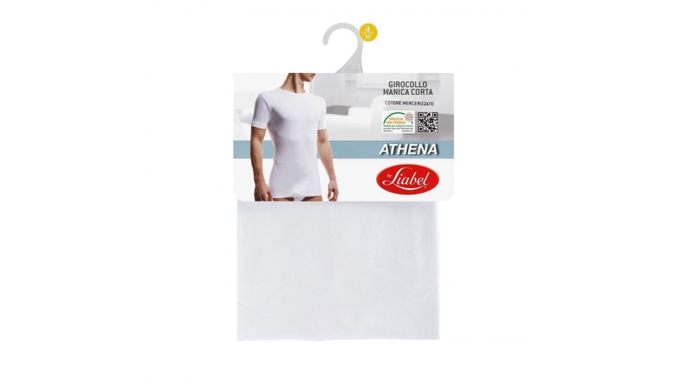 T-SHIRT UOMO MANICA CORTA GIROCOLLO IV BIANCO 