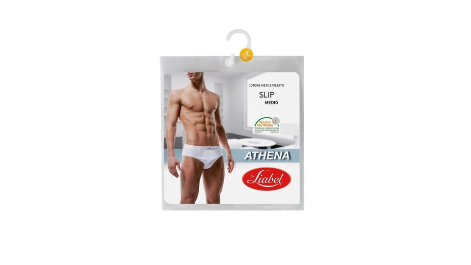 SLIP UOMO FIANCO MEDIO COTONE MERCERIZZATO VI BIANCO
