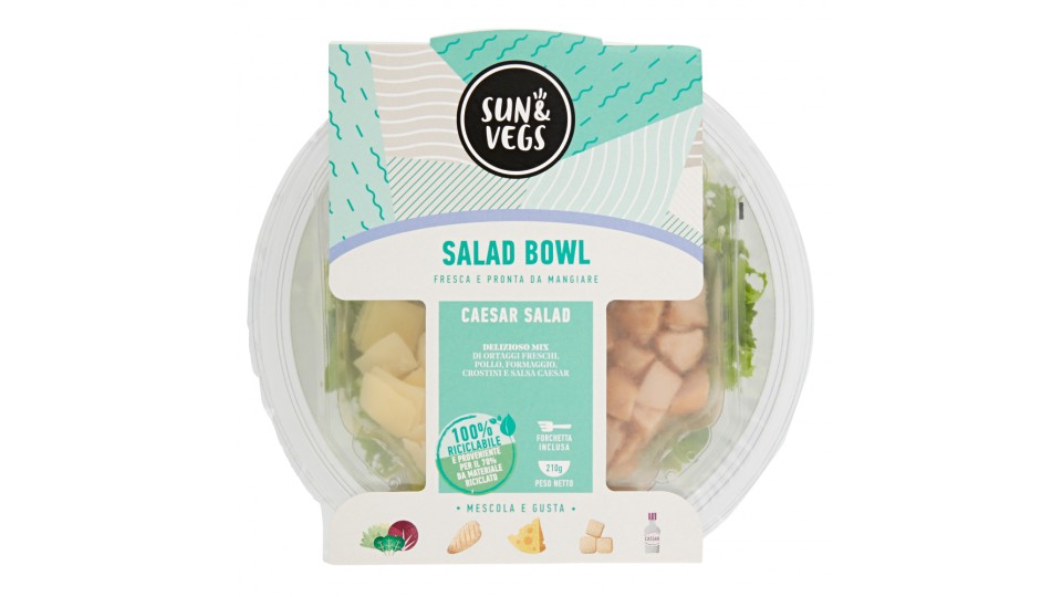 Sun & Vegs Salad Bowl Caesar Salad
