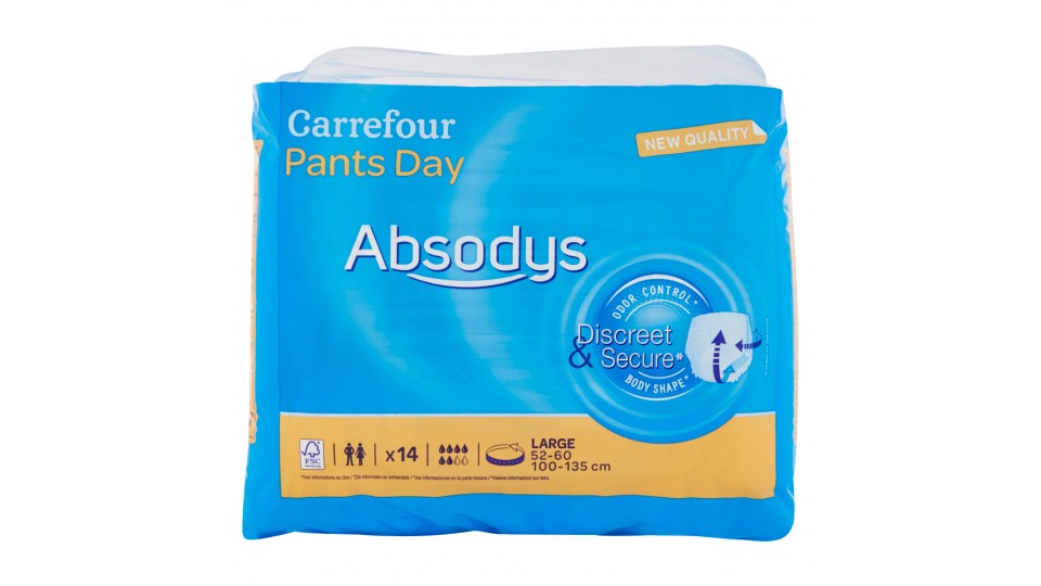Carrefour Pants Day Absodys Large 52-60 100-135 cm