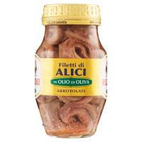 Rizzoli, filetti di alici in olio d'oliva arrotolate