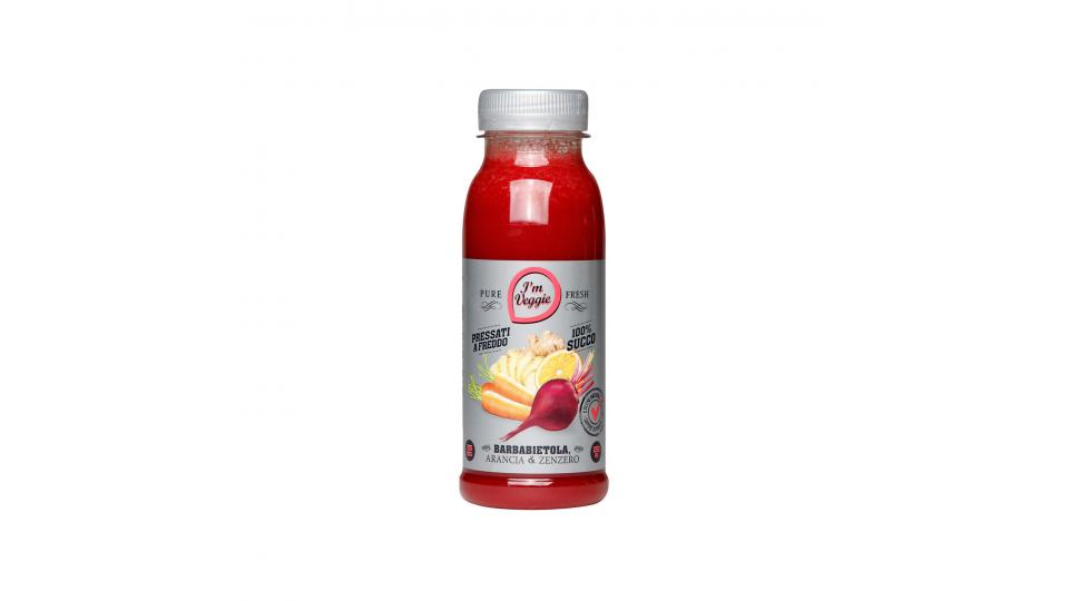 Succo di barbabietola, arancia e zenzero