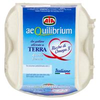 Aia aeQuilibrium da galline allevate a Terra 4 uova fresche