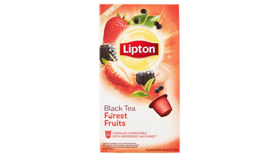 Lipton Black Tea Fòrest Fruits 10 capsule