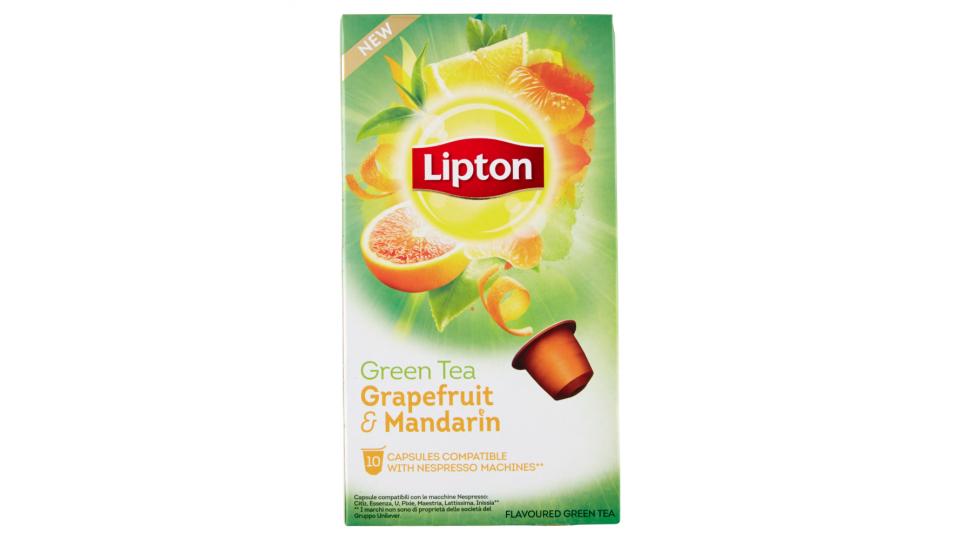 Lipton Green Tea Grapefruit & Mandarin 10 capsule