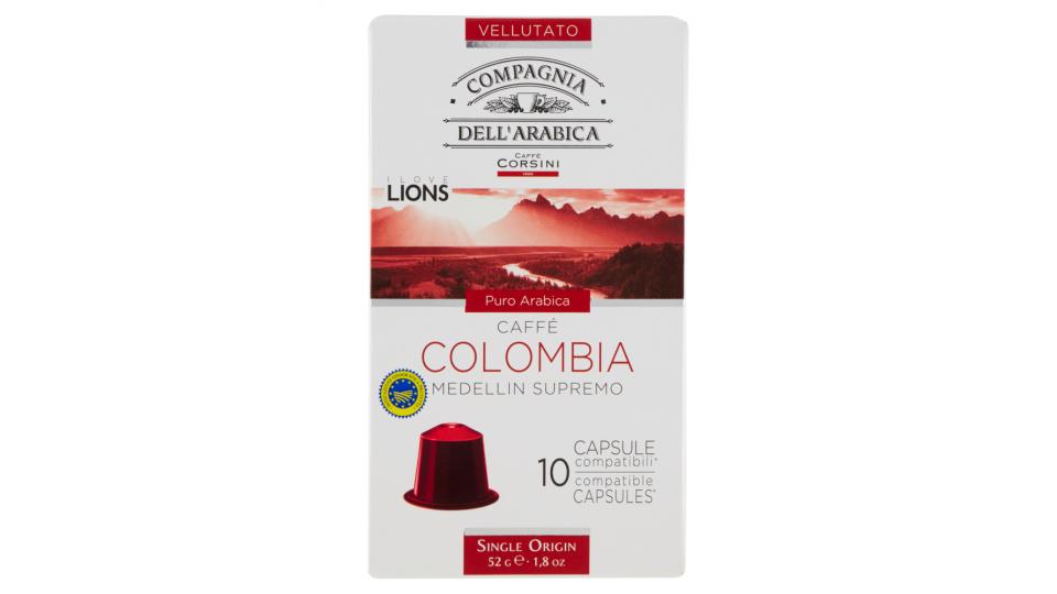 Caffè Corsini Compagnia dell'Arabica Caffé Colombia Medellin Supremo 10 Capsule