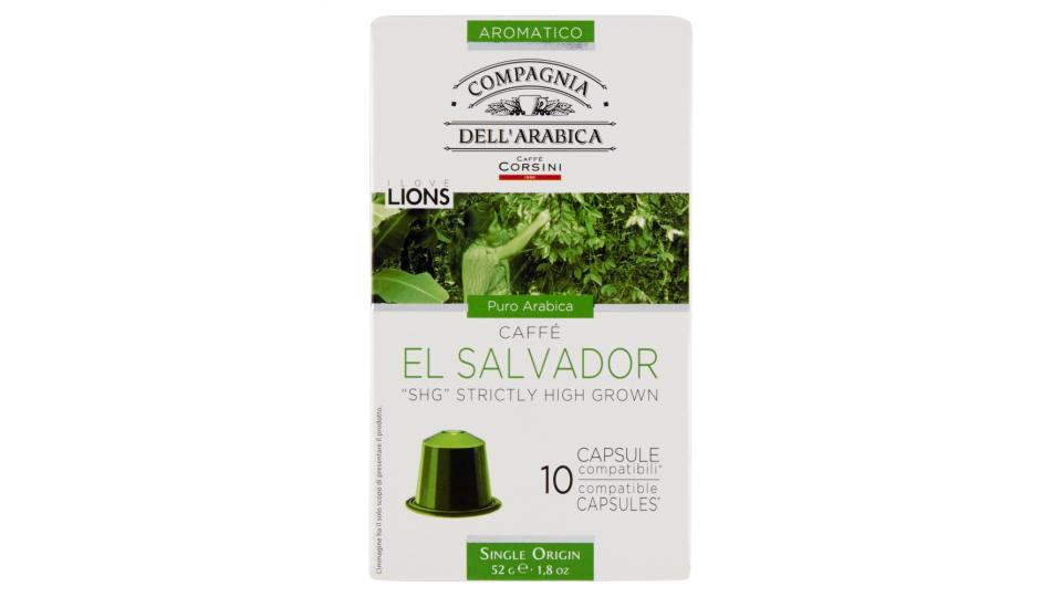 Caffè Corsini Compagnia dell'Arabica Caffé El Salvador "SHG" Strictly High Grown 10 Capsule