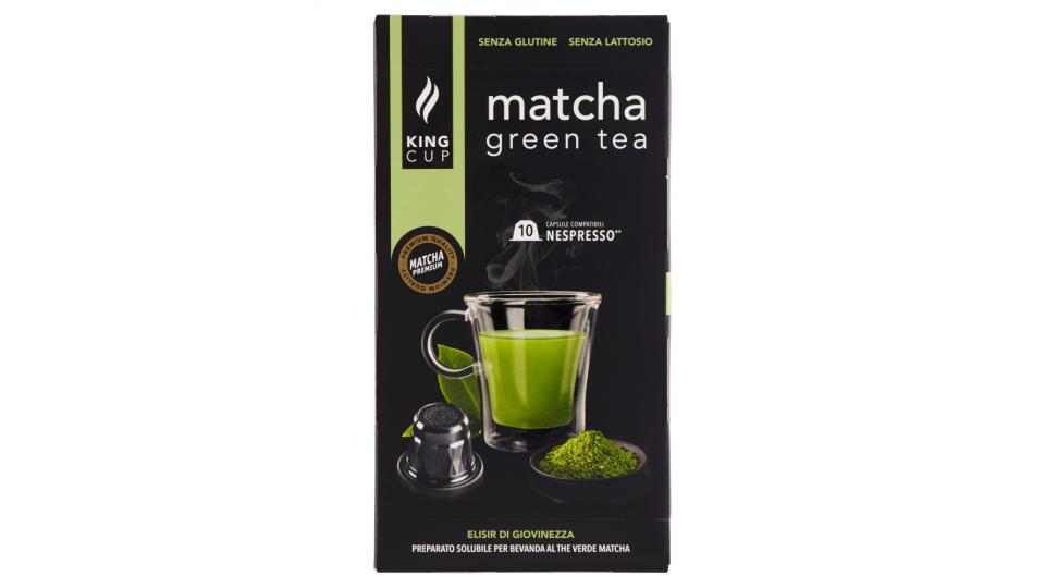 King Cup match green tea Capsule Compatibili Nespresso*