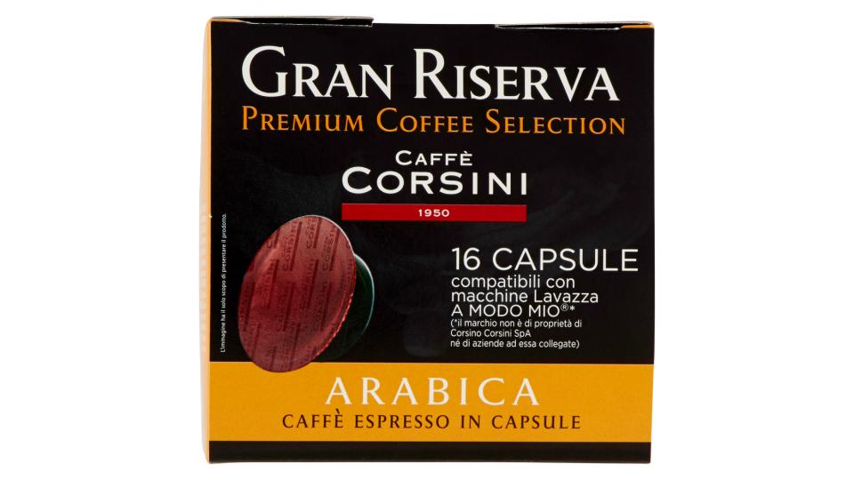 Caffè Corsini Gran Riserva Arabica 16 Capsule