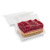 Trancio di torta ai lamponi
