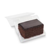 Trancio di torta al cioccolato con confettura di albicocche