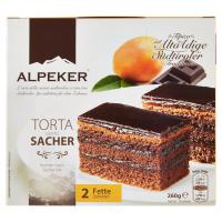 Alpeker Torta Gusto Sacher 2 Fette Congelati
