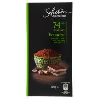 Carrefour Selection 74% Cacao Ecuador Tavoletta di Cioccolato Fondente