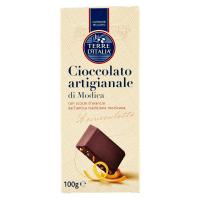 Terre d'Italia Cioccolato artigianale di Modica con scorze d'arancia