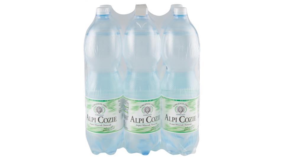 Alpi Cozie Acqua Minerale Naturale Frizzante Sorgente Oro