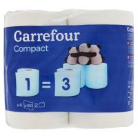 Carrefour Compact Carta Igienica x4