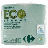 Carrefour Carta igienica compatta Eco planet x4
