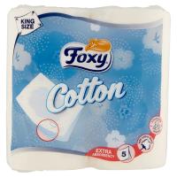 Foxy Cotton carta igienica 5 veli bianca con fibre di cotone