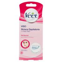 Veet Viso Strisce Depilatorie con Easy Strip Pelli Normali