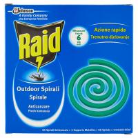 Raid Outdoor spirali spirale antizanzare