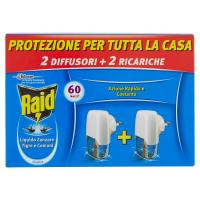 Raid Liquido Zanzare Tigre e Comuni 2 Diffusori +