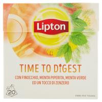 Lipton Time to Digest con finocchio, menta peperina, menta verde e zenzero