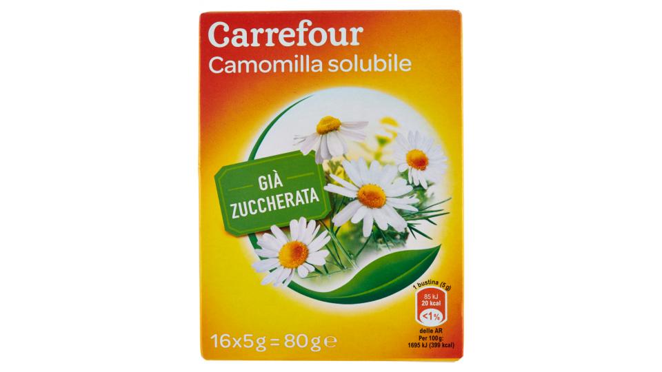 Carrefour Camomilla solubile Già Zuccherata