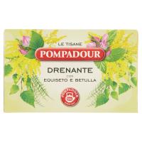 Pompadour Le Tisane Drenante con Equiseto, Betulla e Solidago Virga Aurea 15+3 bustine