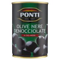 Ponti Olive nere denocciolate in salamoia