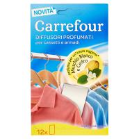 Carrefour Diffusori profumati per cassetti e armadi Muschio Bianco e Cedro x12