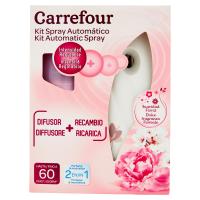 Carrefour Kit Automatic Spray Dolce fragranza Floreale Diffusore + Ricambio