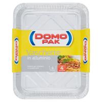 Domopak Vaschette in alluminio 4 porzioni