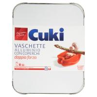 Cuki Conserva e Cuoce Vaschette alluminio con coperchi 6porzioni
