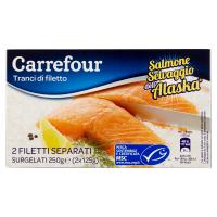 Carrefour Tranci di filetto Salmone Selvaggio dell'Alaska Surgelati
