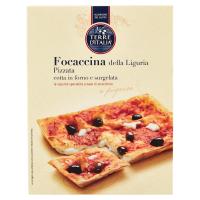 Terre d'Italia Focaccina della Liguria Pizzata cotta in forno e surgelata