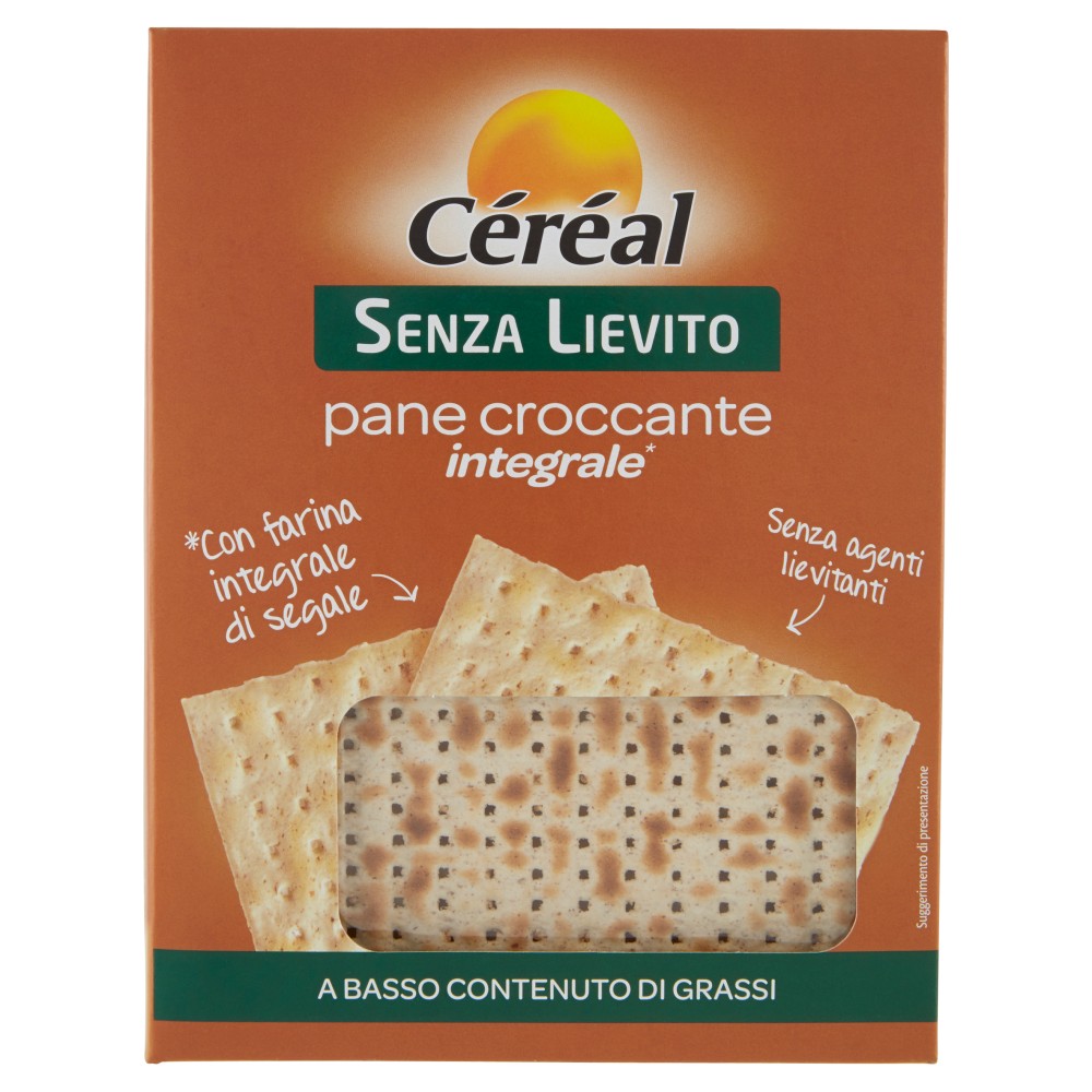 Céréal Senza Lievito Pane Croccante Integrale*