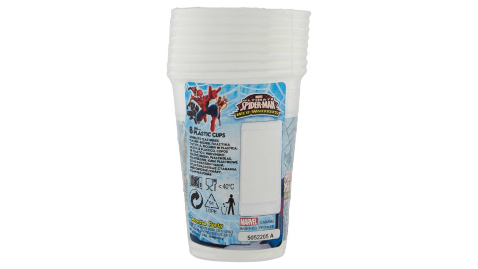 Decorata Party Bicchieri in Plastica Marvel Spiderman 200 ml