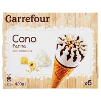 Carrefour Cono Panna con nocciole