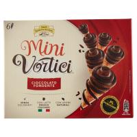 MINI VORTICI cono gelato cioccolato fondente con vortici di cioccolato