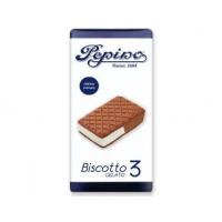 Biscotto con Gelato alla Vaniglia e Cacao 