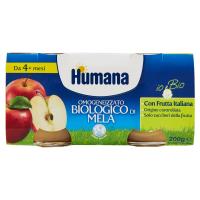 Humana io e Bio Omogeneizzato Biologico di Mela 2 Vasetti da