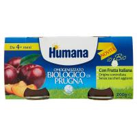 Humana io e Bio Omogeneizzato Biologico di Prugna 2 Vasetti da