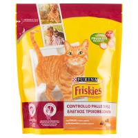 PURINA FRISKIES Gatto Crocchette Controllo Palle di Pelo con Pollo e Verdure aggiunte