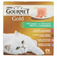 PURINA GOURMET Gold Gatto Mousse con verdure lattina