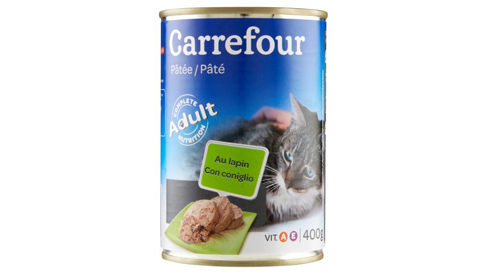 Carrefour Adult Pâté Con coniglio per gatti