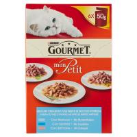 PURINA GOURMET Mon Petit Gatto delicate creazioni con Pesce, con Merluzzo, Sardina, Salmone